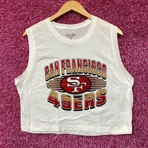 Junk Food Clothing White 49ers Graphic Tank Top